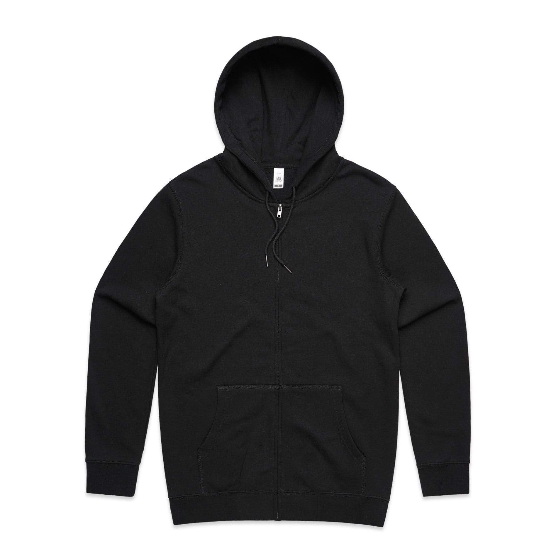 As Colour Men's index zip hoodie 5204 Casual Wear As Colour BLACK XXS 